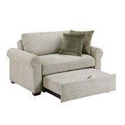 8548-215ACLA4* (2)Convertible Chair and Half with Pull-out Bed, Click Motion Back and Two Roll Arms - 8548-215ACLA4*
