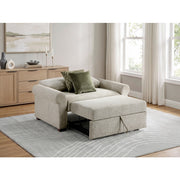 8548-215ACLA4* (2)Convertible Chair and Half with Pull-out Bed, Click Motion Back and Two Roll Arms - 8548-215ACLA4*