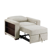 8548-2ACCLA2* (2)Convertible Chair with Pull-out Bed, Click Motion Back, Two Arms with Shelves and Charging Ports - 8548-2ACCLA2*