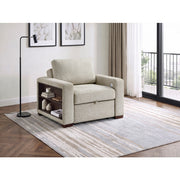 8548-2ACCLA2* (2)Convertible Chair with Pull-out Bed, Click Motion Back, Two Arms with Shelves and Charging Ports - 8548-2ACCLA2*