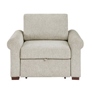 8548-2ACCLA4* (2)Convertible Chair with Pull-out Bed, Click Motion Back and Two Roll Arms - 8548-2ACCLA4*
