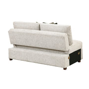 8548-2ACL Convertible Armless 2-Seater with Pull-out Bed and Click Motion Back - 8548-2ACL
