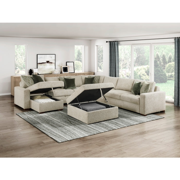 8548-2ACL Convertible Armless 2-Seater with Pull-out Bed and Click Motion Back - 8548-2ACL