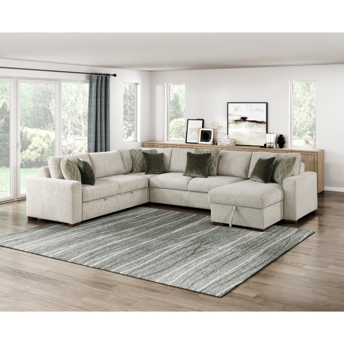 8548-2ACL Convertible Armless 2-Seater with Pull-out Bed and Click Motion Back - 8548-2ACL