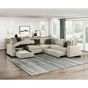 8548-2ACL Convertible Armless 2-Seater with Pull-out Bed and Click Motion Back - 8548-2ACL