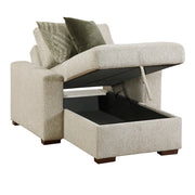 8548*2VCA (2)Convertible Chaise Lounge with Arms and Hidden Storage, Click Motion Back - 8548*2VCA