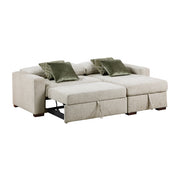 8548*3VC15ACLA (3)2-Piece Sectional with Reversible Chaise, Pull-out Bed and Hidden Storage, Click Motion Back - 8548*3VC15ACLA