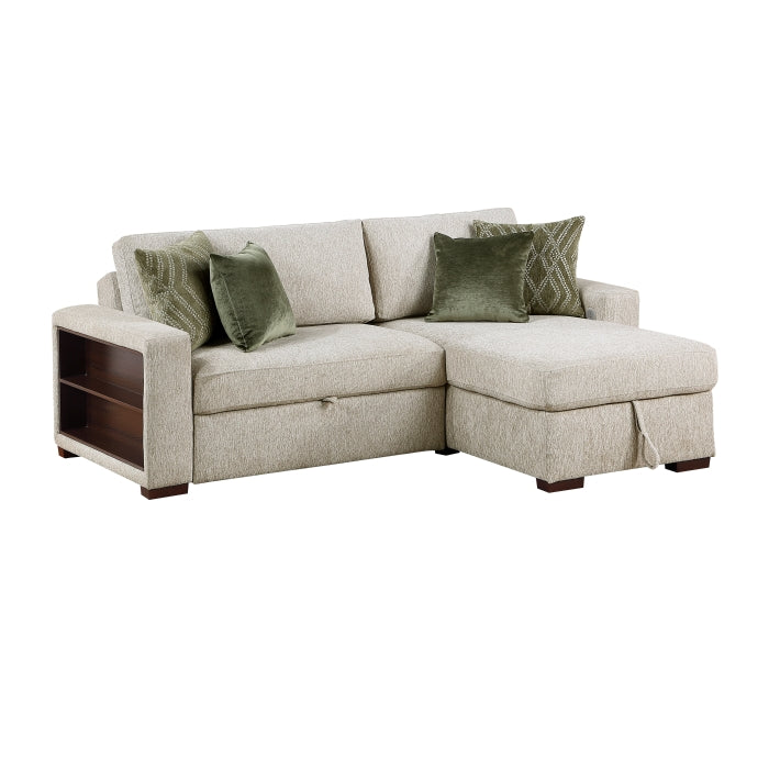 8548*3VC15ACLA2 (3)2-Piece Sectional with Reversible Chaise, Pull-out Bed and Hidden Storage, Click Motion Back - 8548*3VC15ACLA2