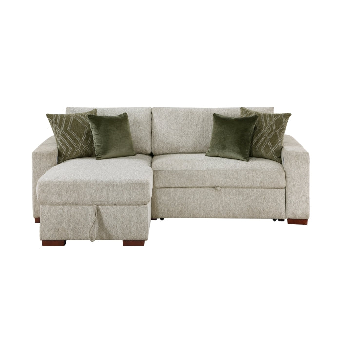 8548*3VC15ACLA2 (3)2-Piece Sectional with Reversible Chaise, Pull-out Bed and Hidden Storage, Click Motion Back - 8548*3VC15ACLA2