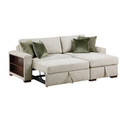 8548*3VC15ACLA2 (3)2-Piece Sectional with Reversible Chaise, Pull-out Bed and Hidden Storage, Click Motion Back - 8548*3VC15ACLA2
