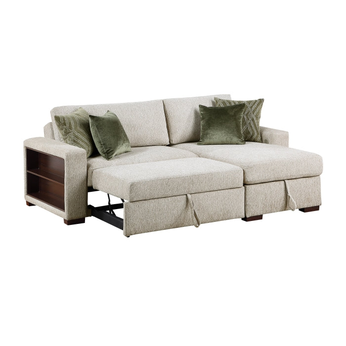8548*3VC15ACLA2 (3)2-Piece Sectional with Reversible Chaise, Pull-out Bed and Hidden Storage, Click Motion Back - 8548*3VC15ACLA2