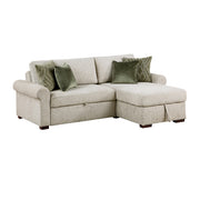 8548*3VC15ACLA4 (3)2-Piece Sectional with Reversible Chaise, Pull-out Bed and Hidden Storage, Click Motion Back - 8548*3VC15ACLA4