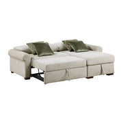 8548*3VC15ACLA4 (3)2-Piece Sectional with Reversible Chaise, Pull-out Bed and Hidden Storage, Click Motion Back - 8548*3VC15ACLA4