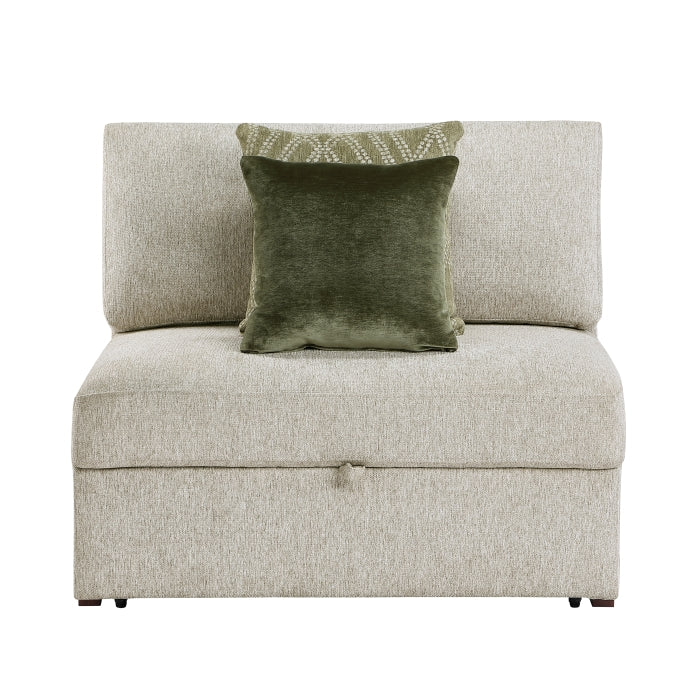 8548*3VC15ACLA4 (3)2-Piece Sectional with Reversible Chaise, Pull-out Bed and Hidden Storage, Click Motion Back - 8548*3VC15ACLA4