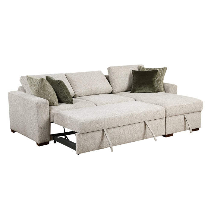 8548*3VC2AA (3)2-Piece Sectional with Convertible and Reversible Chaise,  Hidden Storage, Click Motion Back - 8548*3VC2AA