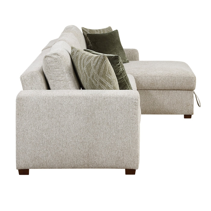 8548*3VC2AA (3)2-Piece Sectional with Convertible and Reversible Chaise,  Hidden Storage, Click Motion Back - 8548*3VC2AA