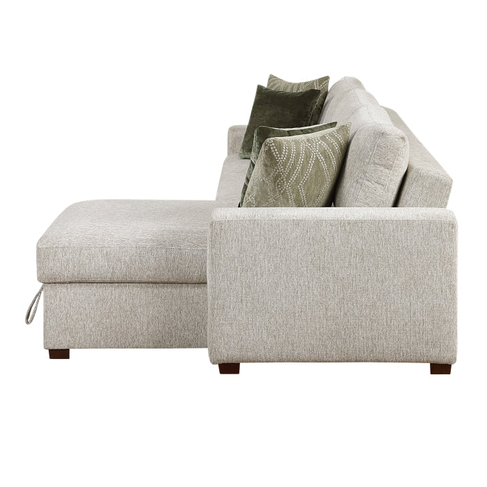 8548*3VC2AA (3)2-Piece Sectional with Convertible and Reversible Chaise,  Hidden Storage, Click Motion Back - 8548*3VC2AA