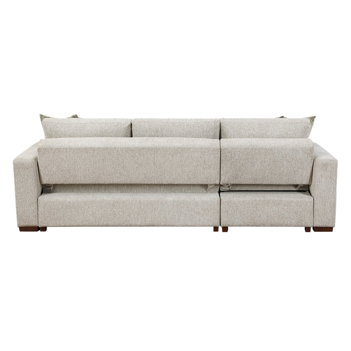 8548*3VC2ACLA (3)2-Piece Sectional with Reversible Chaise, Pull-out Bed and Hidden Storage, Click Motion Back - 8548*3VC2ACLA
