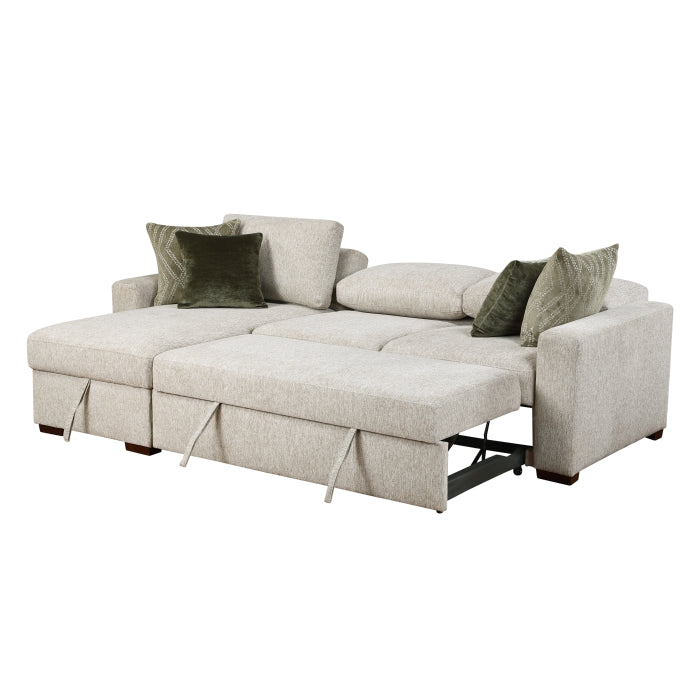 8548*3VC2ACLA (3)2-Piece Sectional with Reversible Chaise, Pull-out Bed and Hidden Storage, Click Motion Back - 8548*3VC2ACLA