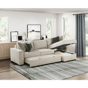 8548*3VC2ACLA (3)2-Piece Sectional with Reversible Chaise, Pull-out Bed and Hidden Storage, Click Motion Back - 8548*3VC2ACLA