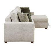 8548*3VC2ACLA (3)2-Piece Sectional with Reversible Chaise, Pull-out Bed and Hidden Storage, Click Motion Back - 8548*3VC2ACLA