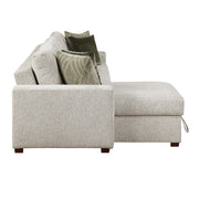 8548*3VC2ACLA (3)2-Piece Sectional with Reversible Chaise, Pull-out Bed and Hidden Storage, Click Motion Back - 8548*3VC2ACLA