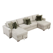 8548*42VC2AA (4)3-Piece Sectional with Convertible and Reversible Chaise,  Hidden Storage, Click Motion Back - 8548*42VC2AA