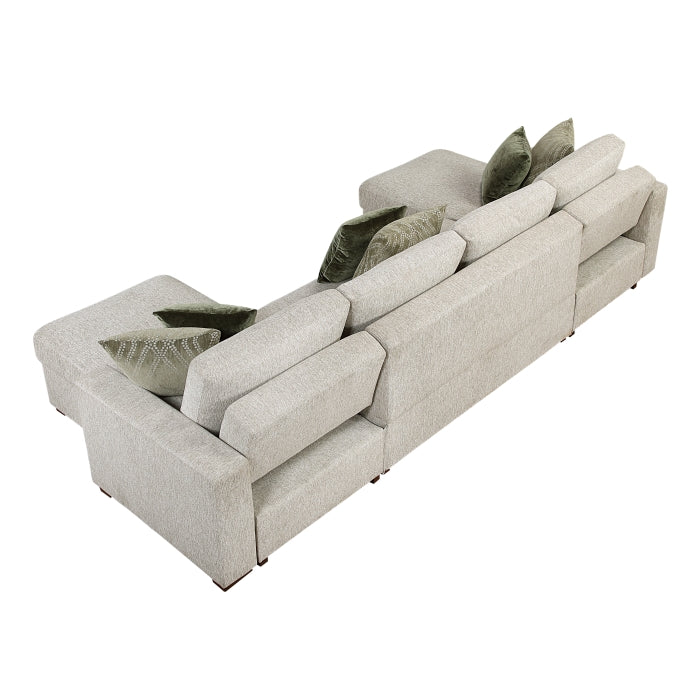 8548*42VC2AA (4)3-Piece Sectional with Convertible and Reversible Chaise,  Hidden Storage, Click Motion Back - 8548*42VC2AA