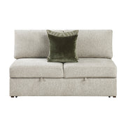 8548*42VC2ACLA (4)3-Piece Sectional with Reversible Chaises, Pull-out Bed and Hidden Storage, Click Motion Back - 8548*42VC2ACLA