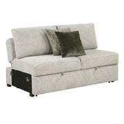 8548*42VC2ACLA (4)3-Piece Sectional with Reversible Chaises, Pull-out Bed and Hidden Storage, Click Motion Back - 8548*42VC2ACLA