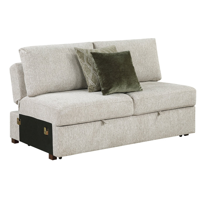 8548*42VC2ACLA (4)3-Piece Sectional with Reversible Chaises, Pull-out Bed and Hidden Storage, Click Motion Back - 8548*42VC2ACLA