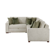 8548*4SC15ACLA (4)3-Piece Sectional with Pull-out Bed and Click Motion Back - 8548*4SC15ACLA