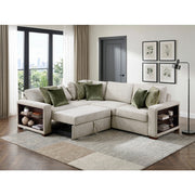 8548*4SC15ACLA2 (4)3-Piece Sectional with Pull-out Bed and Click Motion Back - 8548*4SC15ACLA2