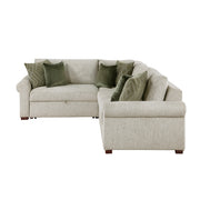 8548*4SC15ACLA4 (4)3-Piece Sectional with Pull-out Bed and Click Motion Back - 8548*4SC15ACLA4