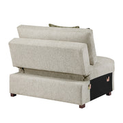 8548*4SC15ACLA4 (4)3-Piece Sectional with Pull-out Bed and Click Motion Back - 8548*4SC15ACLA4