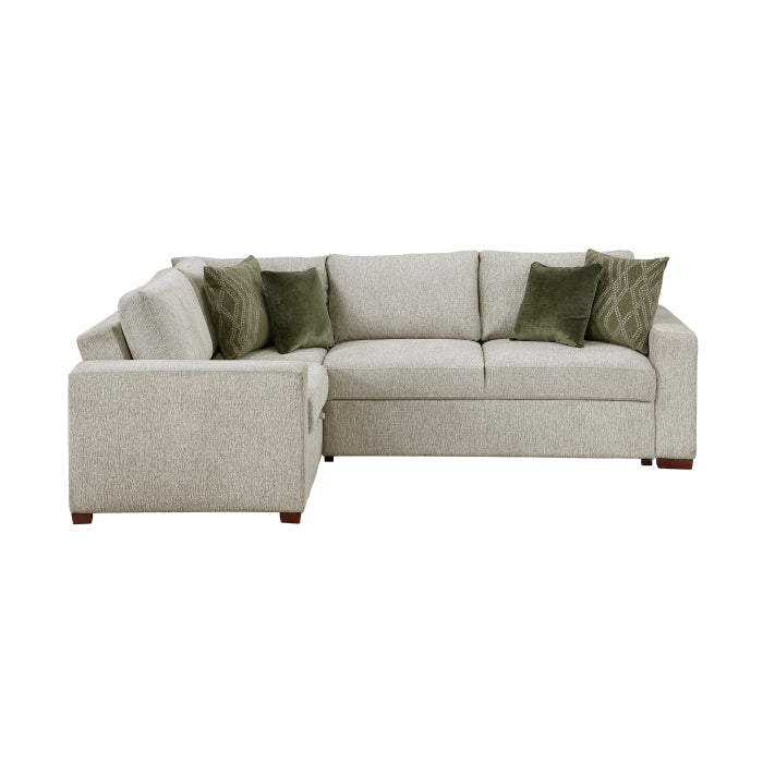 8548*4SCACCLA (4)3-Piece Sectional with Pull-out Bed and Click Motion Back - 8548*4SCACCLA