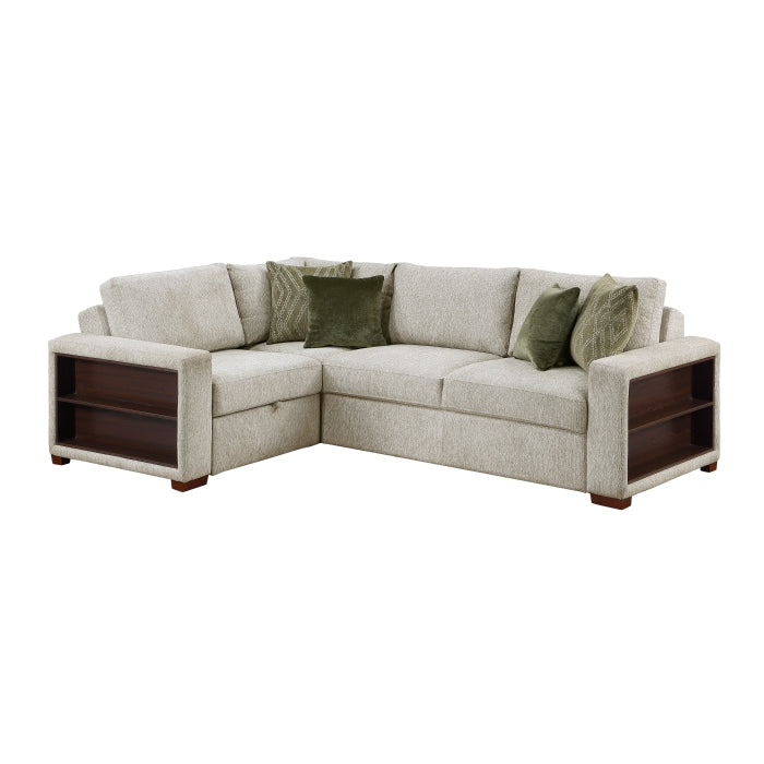 8548*4SCACCLA2 (4)3-Piece Sectional with Pull-out Bed and Click Motion Back - 8548*4SCACCLA2