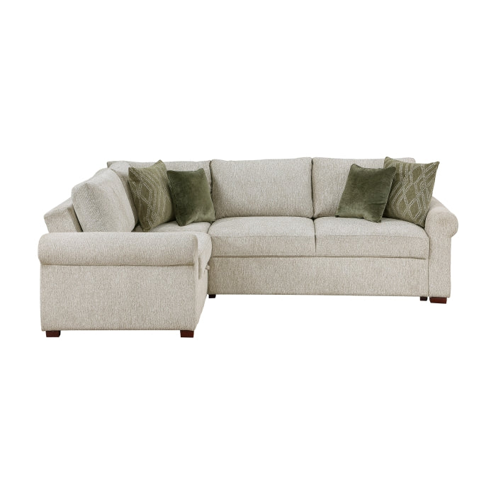 8548*4SCACCLA4 (4)3-Piece Sectional with Pull-out Bed and Click Motion Back - 8548*4SCACCLA4