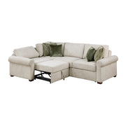 8548*4SCACCLA4 (4)3-Piece Sectional with Pull-out Bed and Click Motion Back - 8548*4SCACCLA4