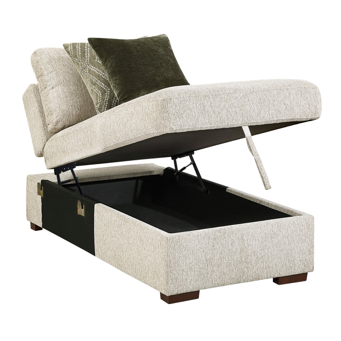 8548*4VC15ACLA (4)3-Piece Sectional with Two Reversible Chaises, Pull-out Bed, Hidden Storage, Click Motion Back and Two Track Arms - 8548*4VC15ACLA