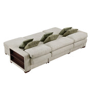 8548*4VC15ACLA2 (4)3-Piece Sectional with Two Reversible Chaises, Pull-out Bed, Hidden Storage, Click Motion Back and Two Arms with Shelves and Charging Ports - 8548*4VC15ACLA2