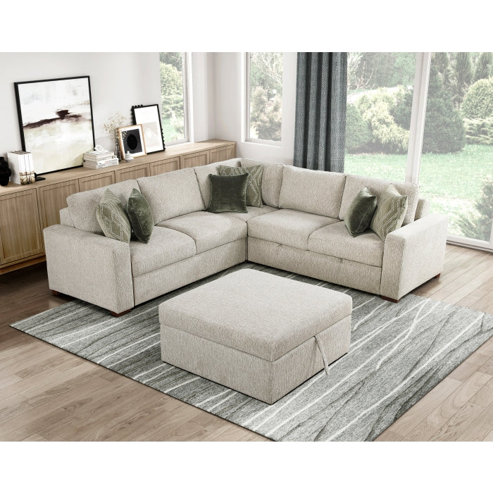 8548*52ACLCR2AAOT (5)4-Piece Sectional with Pull-out Bed and Ottoman - 8548*52ACLCR2AAOT