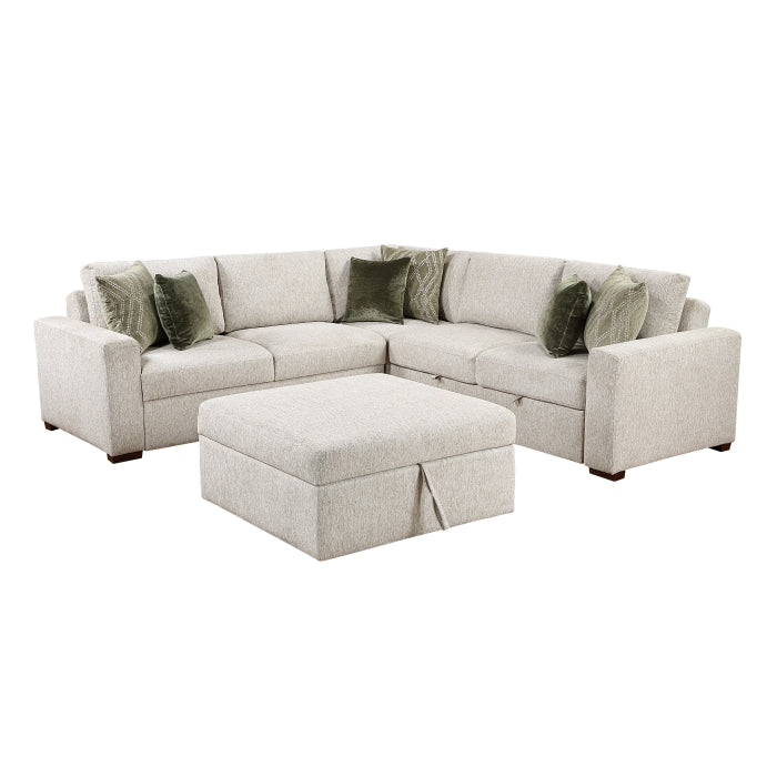 8548*52ACLCR2AAOT (5)4-Piece Sectional with Pull-out Bed and Ottoman - 8548*52ACLCR2AAOT