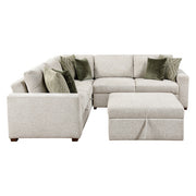 8548*52ACLCR2AAOT (5)4-Piece Sectional with Pull-out Bed and Ottoman - 8548*52ACLCR2AAOT