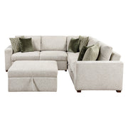 8548*52ACLCR2AAOT (5)4-Piece Sectional with Pull-out Bed and Ottoman - 8548*52ACLCR2AAOT