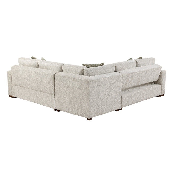 8548*52ACLCR2AAOT (5)4-Piece Sectional with Pull-out Bed and Ottoman - 8548*52ACLCR2AAOT