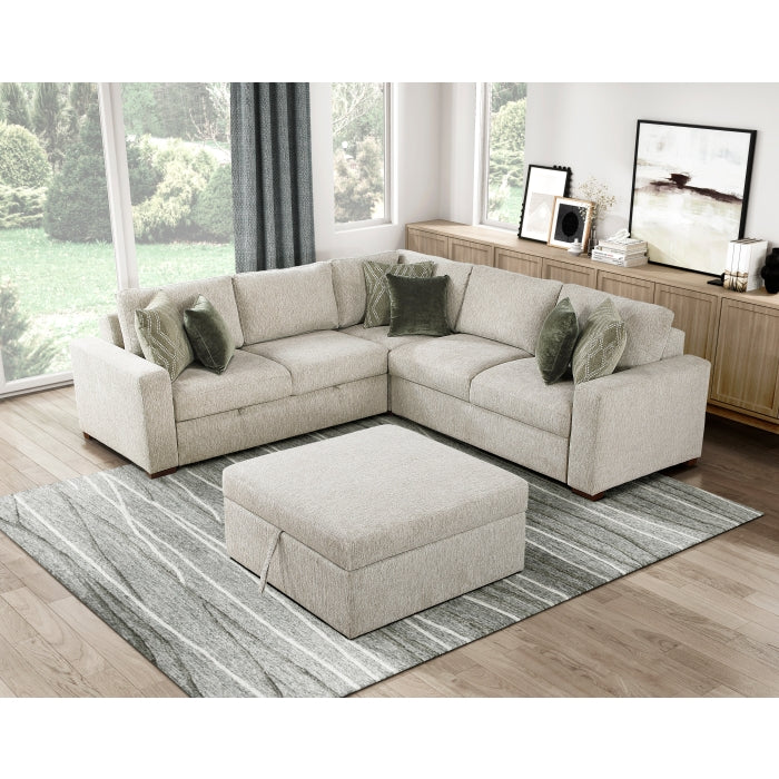 8548*52ACLCR2AAOT (5)4-Piece Sectional with Pull-out Bed and Ottoman - 8548*52ACLCR2AAOT