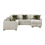 8548*5SC15ACLA (5)4-Piece Sectional with Reversible Chaise, Pull-out Bed, Hidden Storage and Click Motion Back - 8548*5SC15ACLA