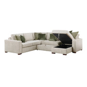 8548*5SC15ACLA (5)4-Piece Sectional with Reversible Chaise, Pull-out Bed, Hidden Storage and Click Motion Back - 8548*5SC15ACLA