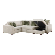 8548*5SC15ACLA (5)4-Piece Sectional with Reversible Chaise, Pull-out Bed, Hidden Storage and Click Motion Back - 8548*5SC15ACLA